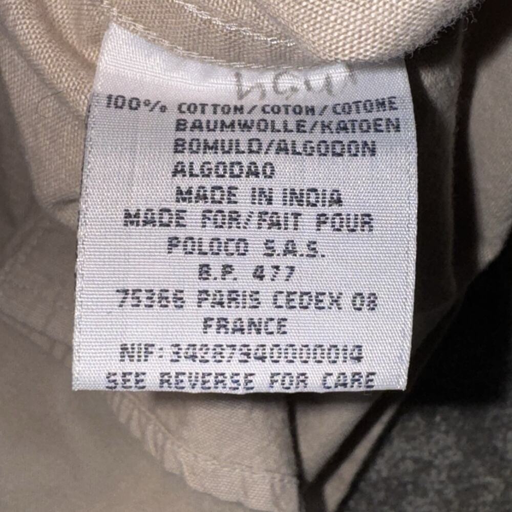 Polo Ralph‎ Lauren Yarmouth Oxford Cloth Button Down Collar Shirt 15.5 Men’s Tan - Picture 7 of 8